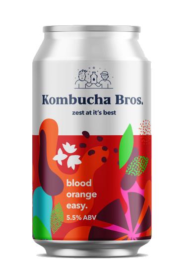 Kombucha Bros. Blood Orange Alcoholic Kombucha 12x330ml Cans