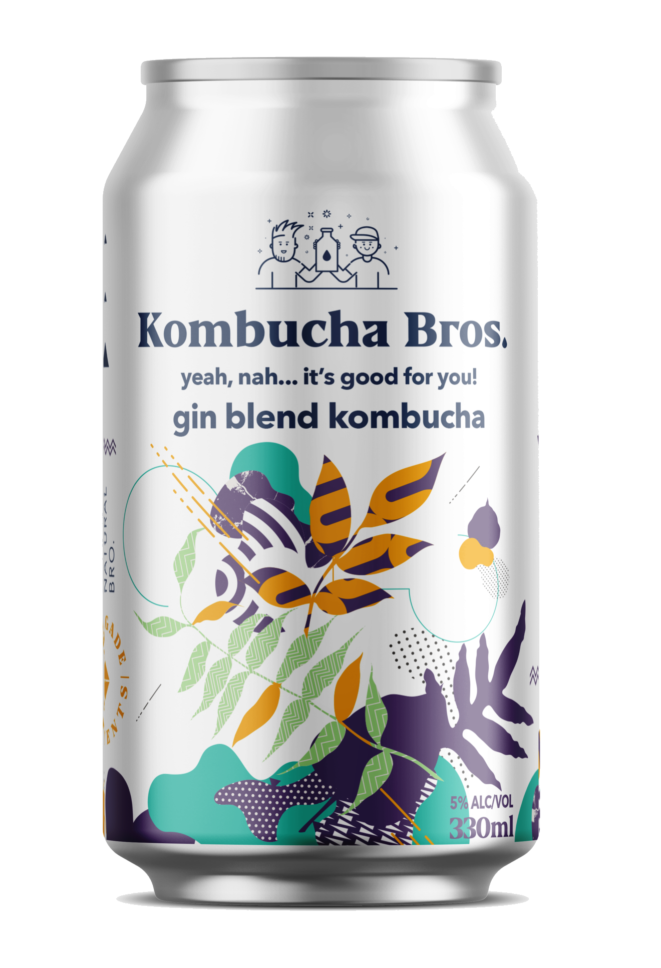 Kombucha Bros. Gin Blend Alcoholic Kombucha 12x330ml Cans
