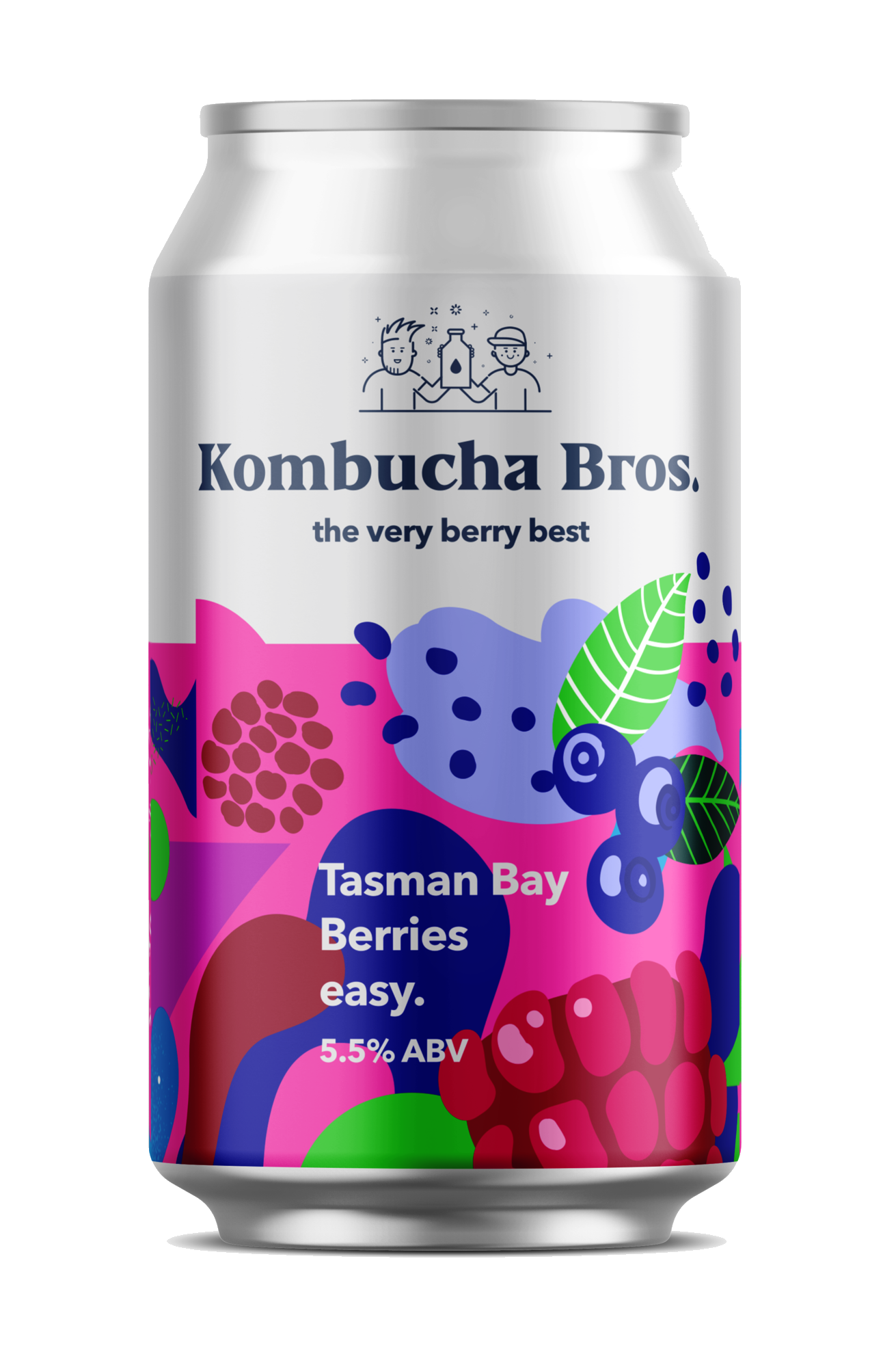 Kombucha Bros Tasman Berries Alcoholic Kombucha 12x330ml Cans