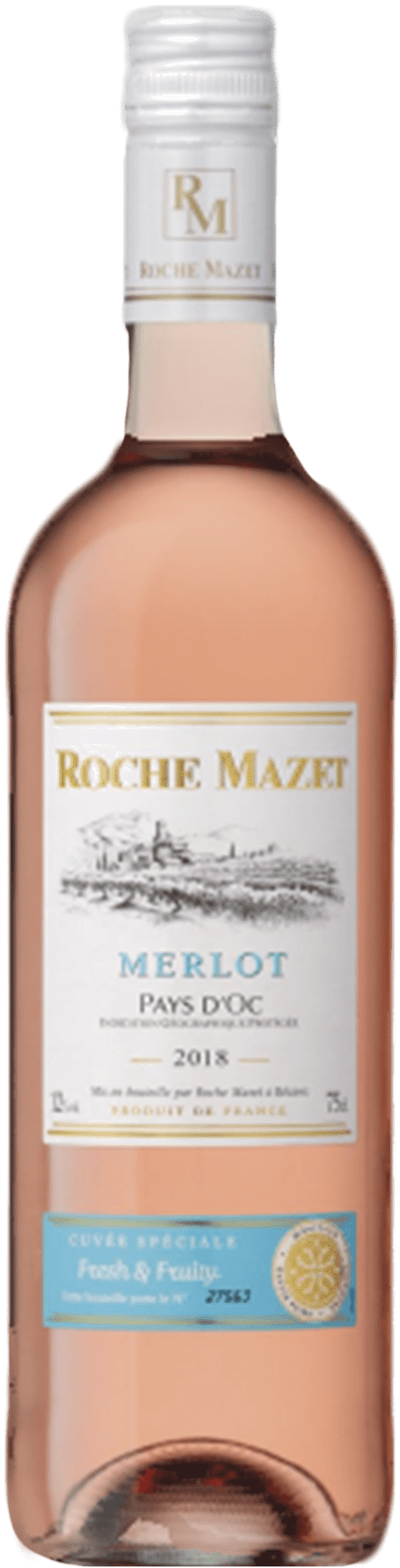 Roche Mazet IGP Pays d'Oc Merlot Rosé 2018